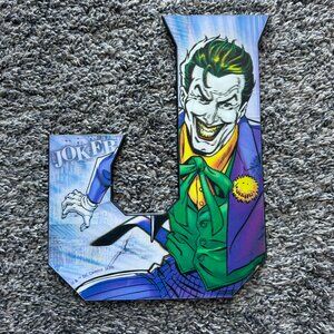 Superhero DC Comics Lenticular Letter Wood Wall Decor (J), Open Road Br